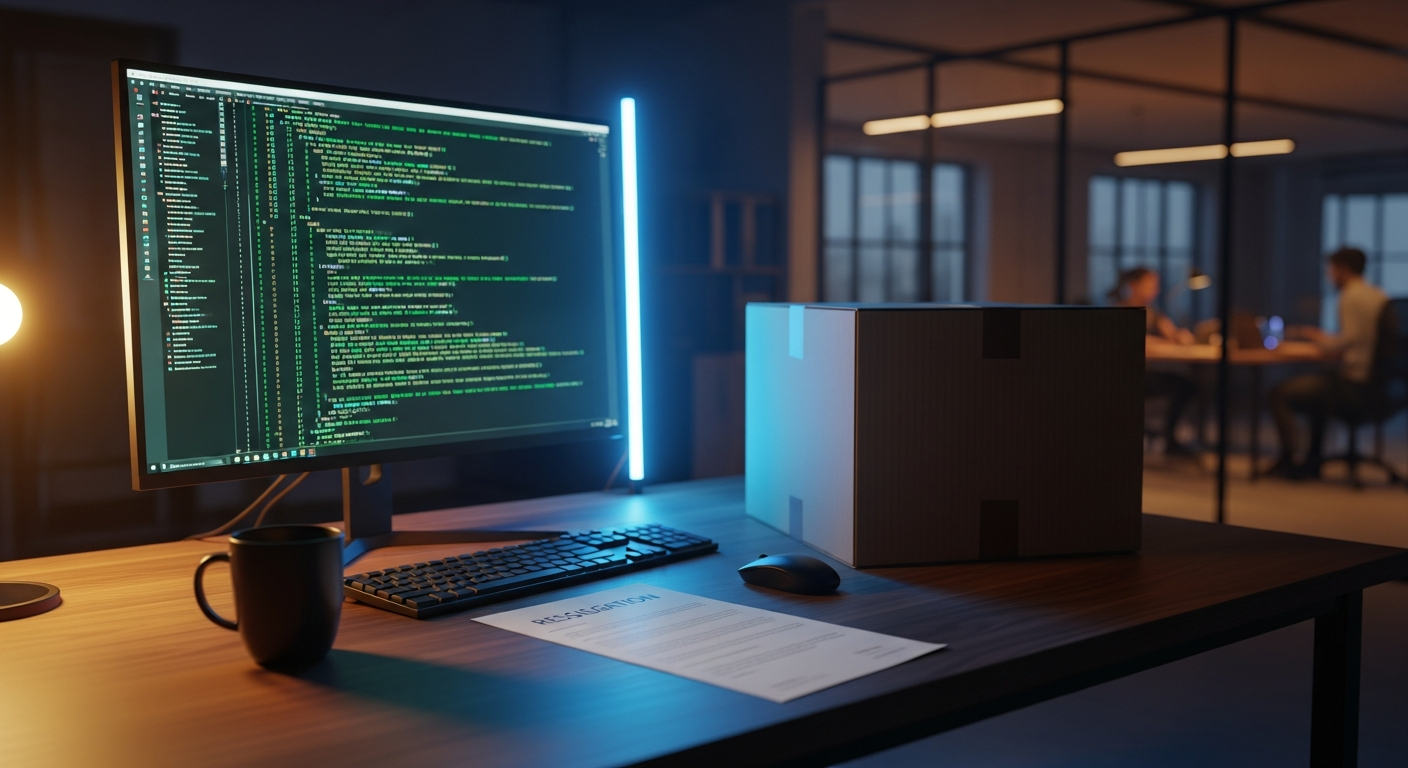 A developer departing from a company after 18 months of work